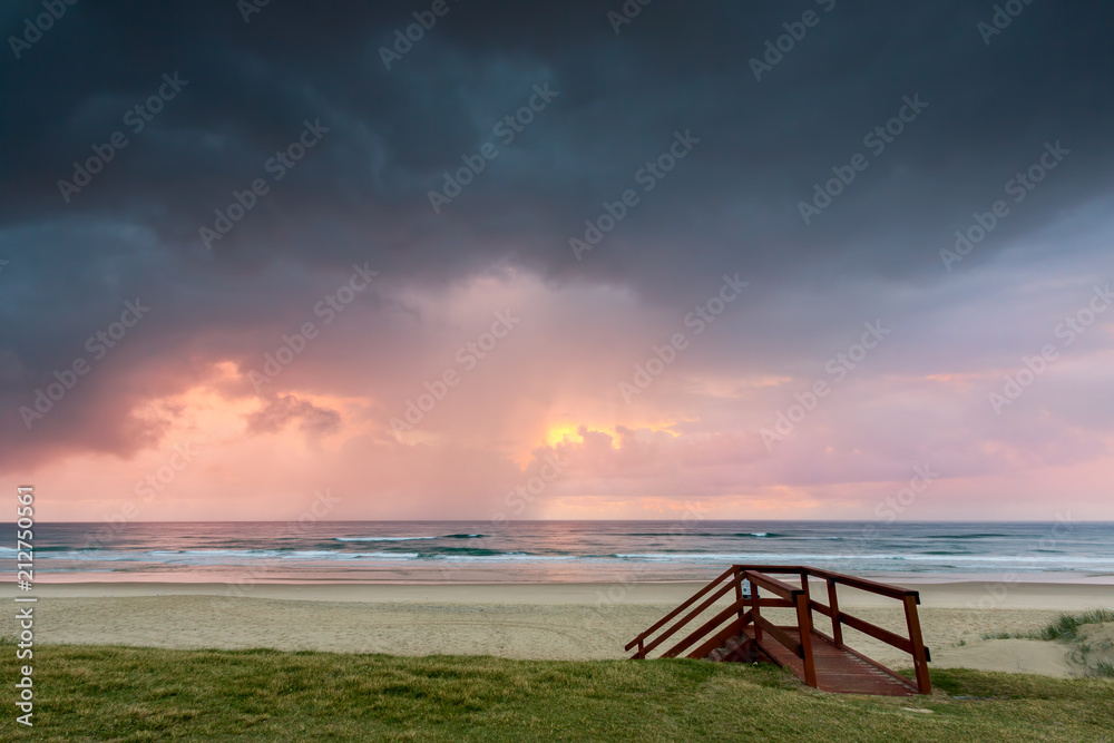 Stormy sunrise at Narrowneck beach, Gold Coast Australia Stormy sunrise at Narrowneck beach, Gold Coast Australia