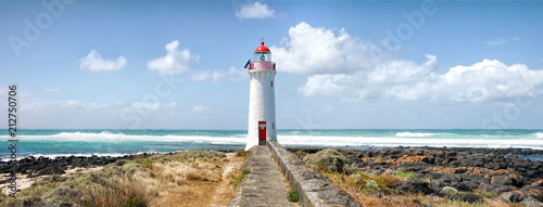 Port Fairy Lighthouse, Griffiths Island, Great Ocean Road, Victoria, Australia photo