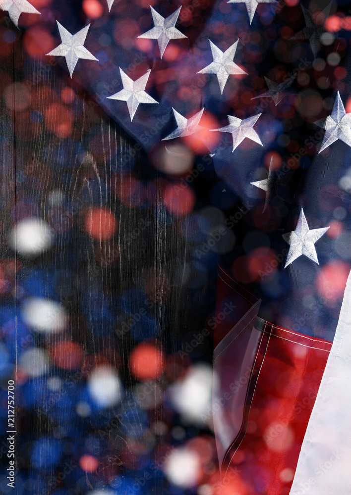 American flag background for Memorial Day or 4th of July