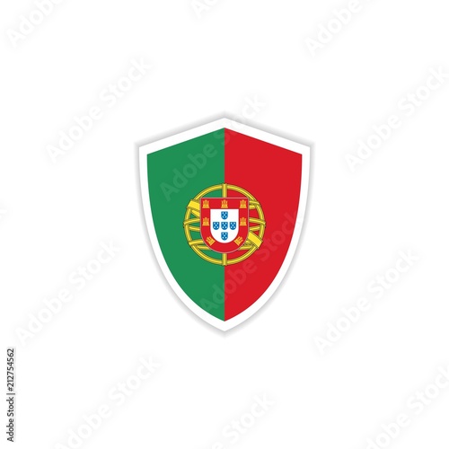 Portugal Flag Emblem Vector Template Design Illustration Free Download Portugal Flag Emblem Vector Template Design Illustration - GFXLoad
