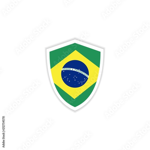 Free Download Brazil Flag Emblem Vector Template Design Illustration - GFXLoad