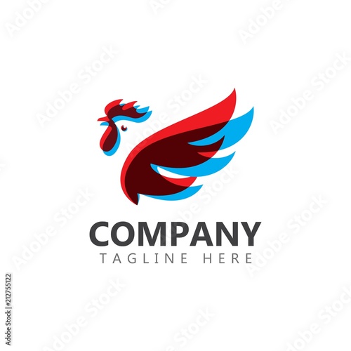 Chicken Company Logo Vector Template Design Illustration