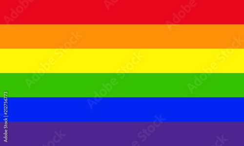Rainbow flag movement lgbt. Symbol of sexual minorities, gays and lesbians. Vector illustration.