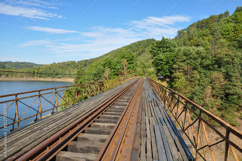 The Railway Bridge over the Pilchowickie Lake The Railway Bridge over the Pilchowickie Lake