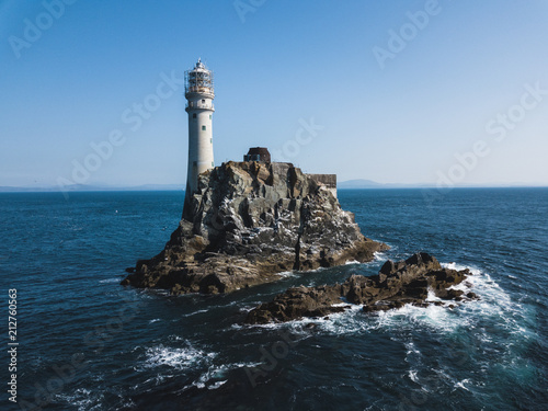 Fastnet lighthouse at summer