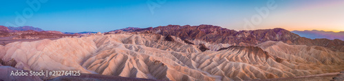 Zabriskie Point at twilight, Death Valley National Park, California, USA