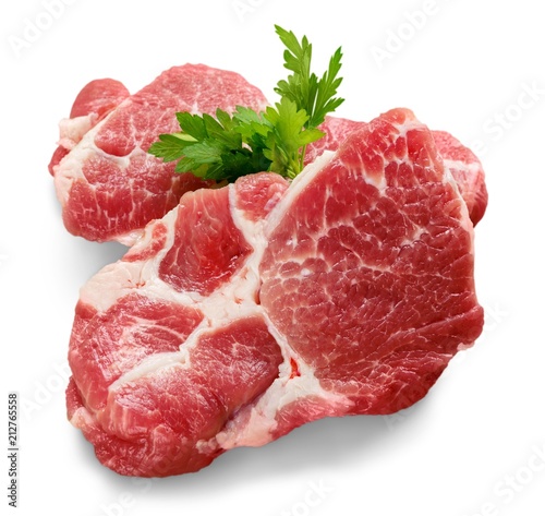 Raw Meat Isolated