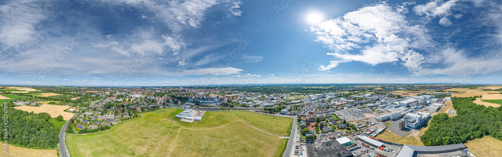 Luftbild Südseite Stadt Worms am Rhein