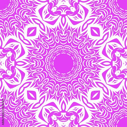 Unique, abstract floral color pattern. Seamless vector illustration. For design, wallpaper, background, print