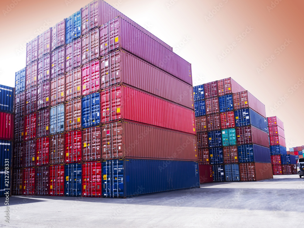 Fototapeta premium Containers stack