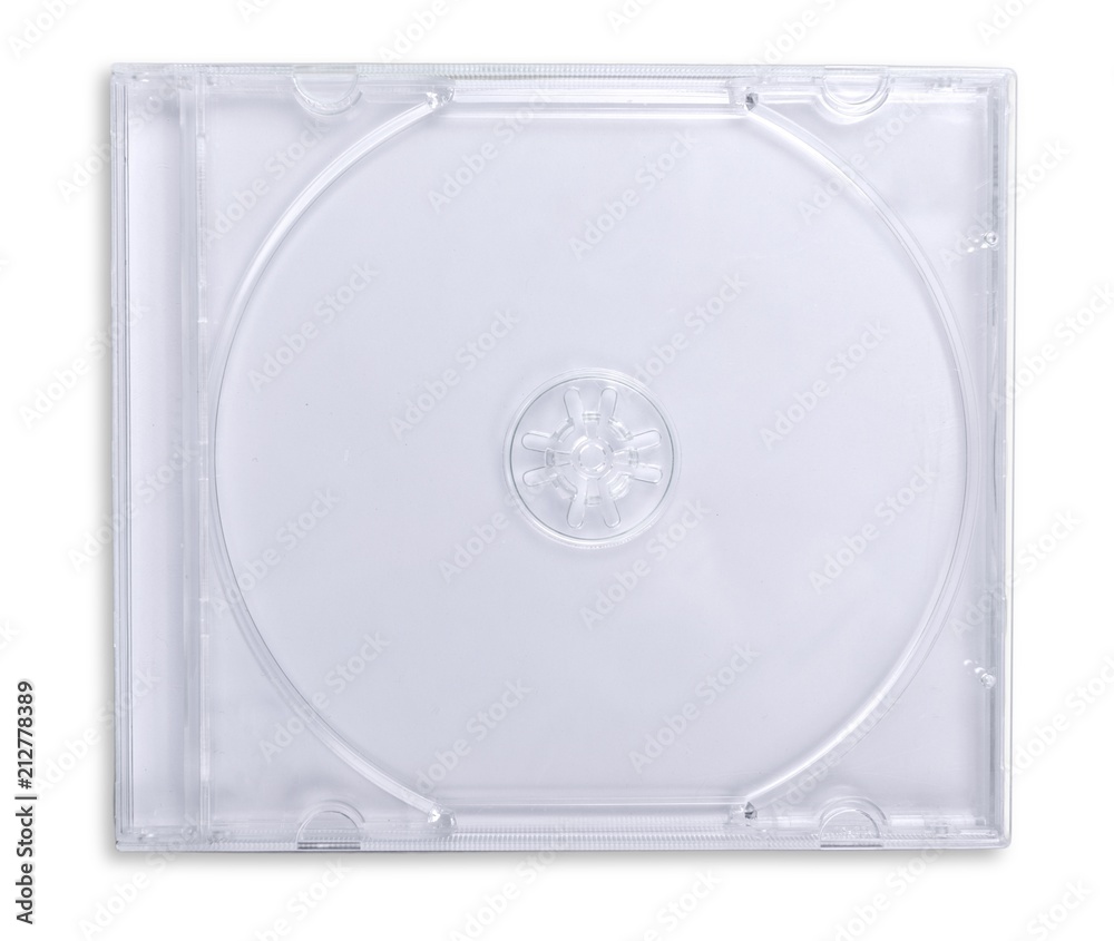 Plastic CD / DVD Jewel Case Isolated Stock Photo | Adobe Stock