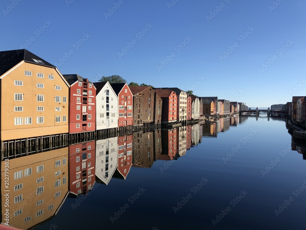 Trondheim Water Reflections