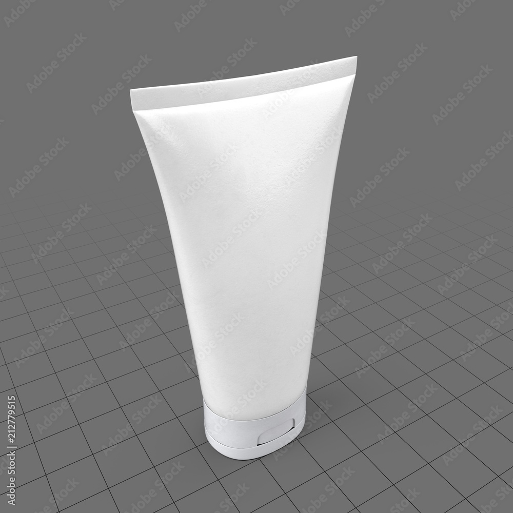 Plastic cosmetic tube Stock 3D asset | Adobe Stock