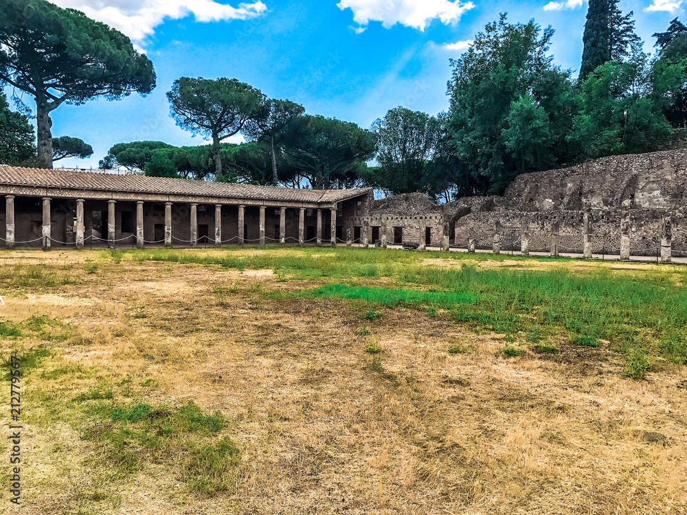 Pompeii ruins in Italy