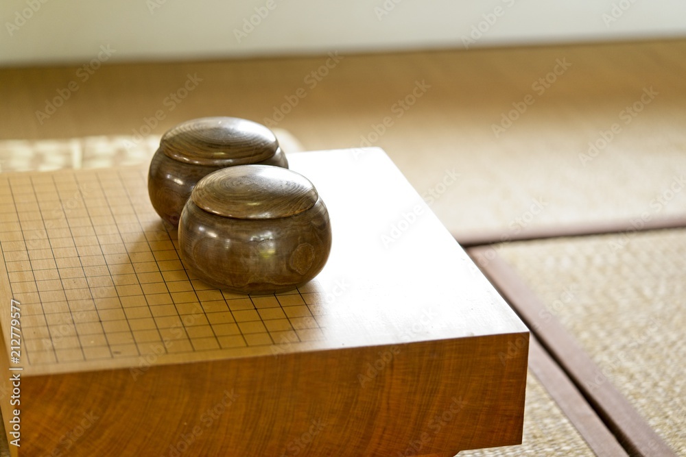 Chinese, Japan, Korean board game GO. Go or weiChi WeiQi