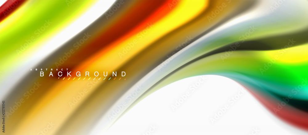 Fluid liquid mixing colors concept on light grey background, curve flow, trendy abstract layout template for business or technology presentation or web brochure cover, wallpaper Fluid liquid mixing colors concept on light grey background, curve flow, trendy abstract layout template for business or technology presentation or web brochure cover, wallpaper
