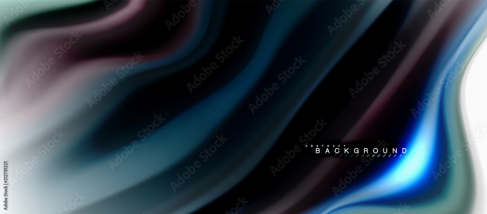 Fluid liquid mixing colors concept on light grey background, curve flow, trendy abstract layout template for business or technology presentation or web brochure cover, wallpaper Fluid liquid mixing colors concept on light grey background, curve flow, trendy abstract layout template for business or technology presentation or web brochure cover, wallpaper