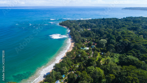 Aerial Image in Costa Rica at the Caribbean in Puerto Viejo