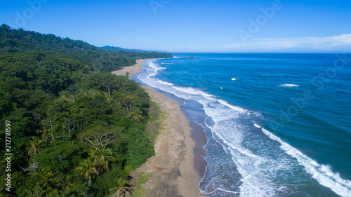 Aerial Image in Costa Rica at the Caribbean in Puerto Viejo