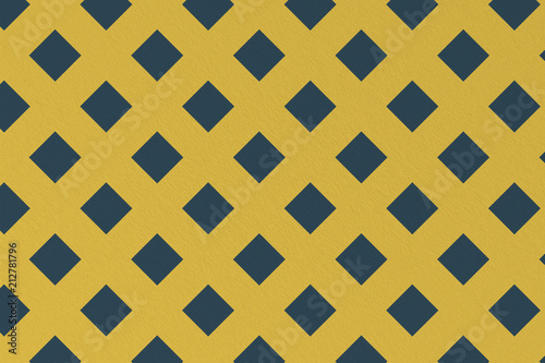 Abstract pattern with blue geometric square shape