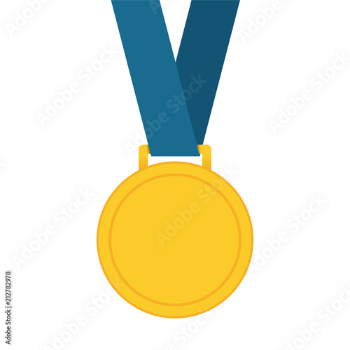 Gold first place winners medal.