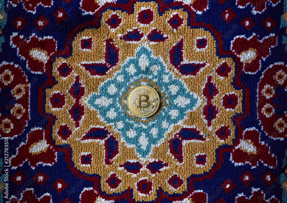 crypto coin on old-fashioned carpet crypto coin on old-fashioned carpet