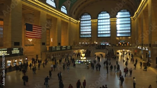 Time-lapse of the hall of Grand Central Station. New York City, United States of America.