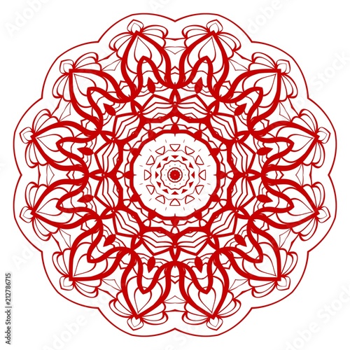 Gold Mandala. Vintage decorative elements. Hand drawn background. vector illustration.
