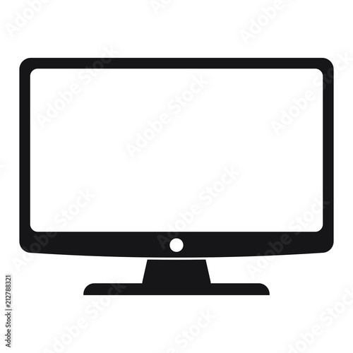 Monitor icon, modern tv icon