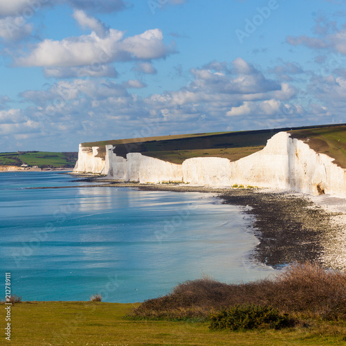 Seven sisters on the coast of Kent photo