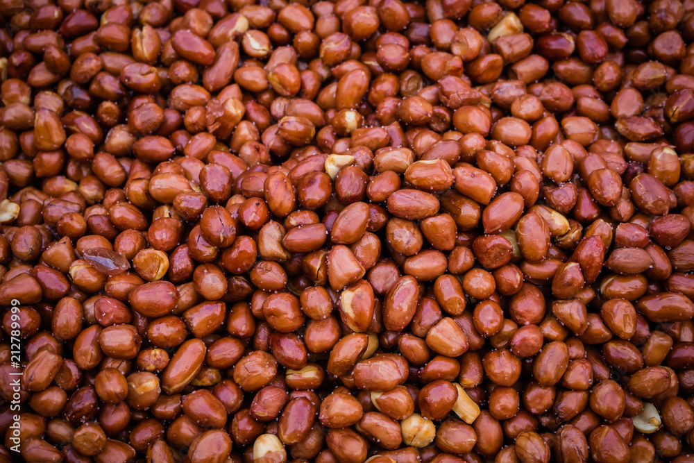 Fried Roasted peanut seed for sale in Thai market. Fried Roasted peanut seed for sale in Thai market.