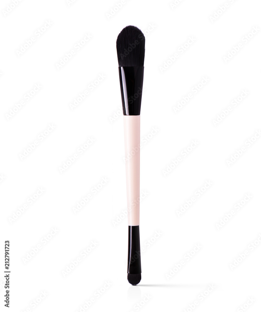 make up brush powder blusher isolated on white background make up brush powder blusher isolated on white background