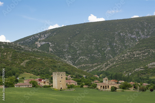 Antigua torre de Valdenoceda de Valdivielso en Burgos photo