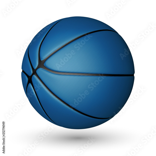 Basketball ball isolated on a white background. Realistic Vector Illustration © Oleh