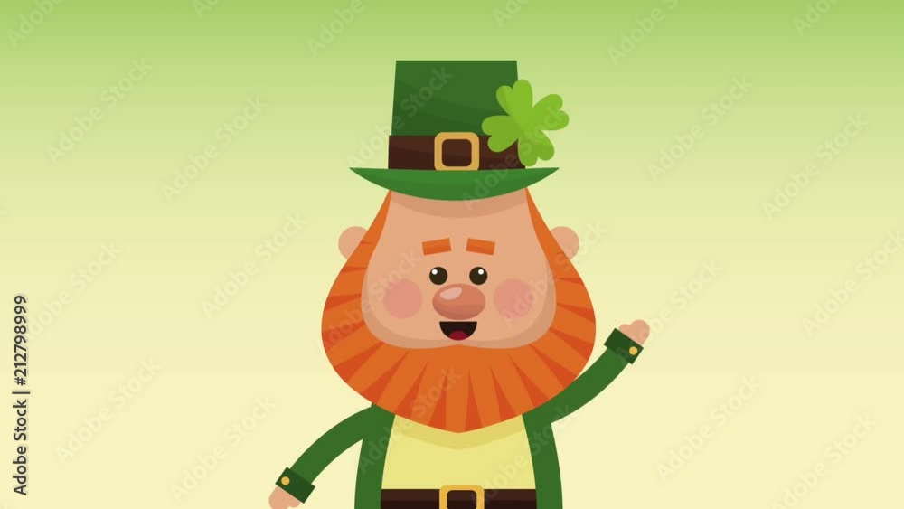Cute elf greeting over green background High definition animation colorful scenes Cute elf greeting over green background High definition animation colorful scenes