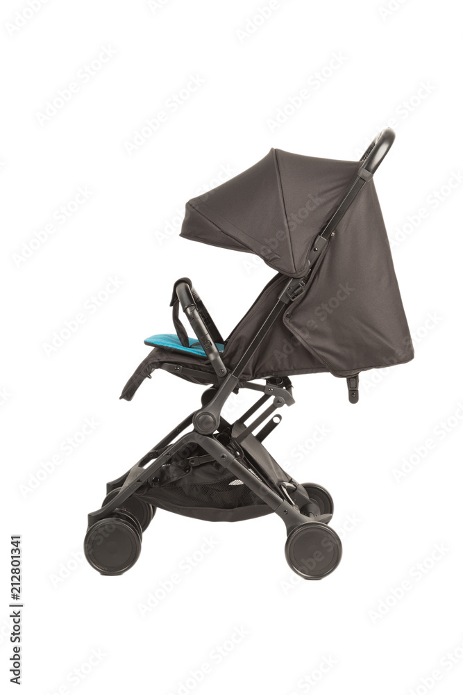 A stroller on a white background, modern design. A stroller on a white background, modern design.