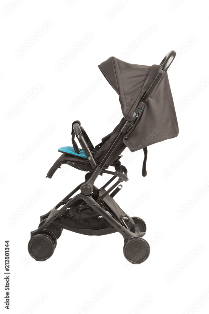 A stroller on a white background, modern design. A stroller on a white background, modern design.