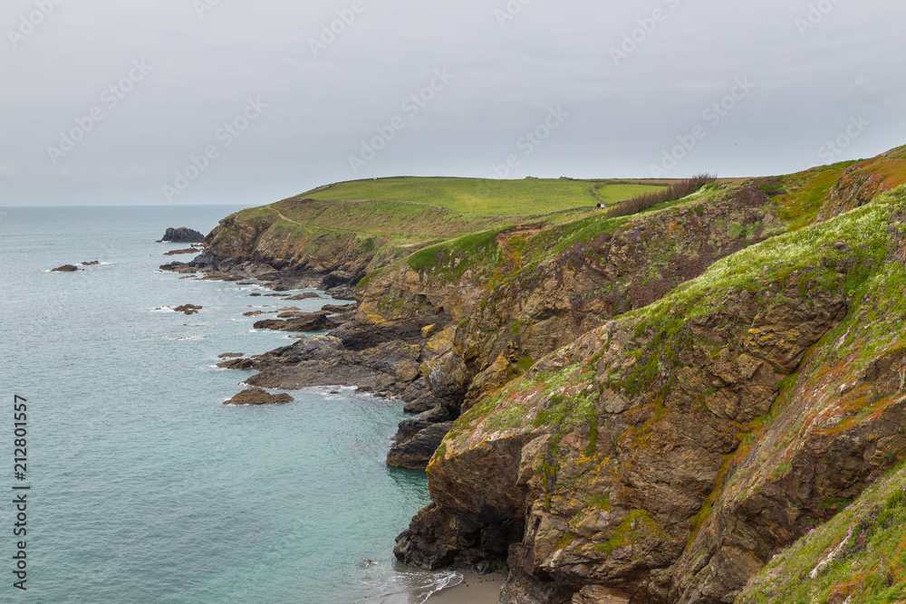 View of Atlantic coast of Cornwall- Lizard Point, UK