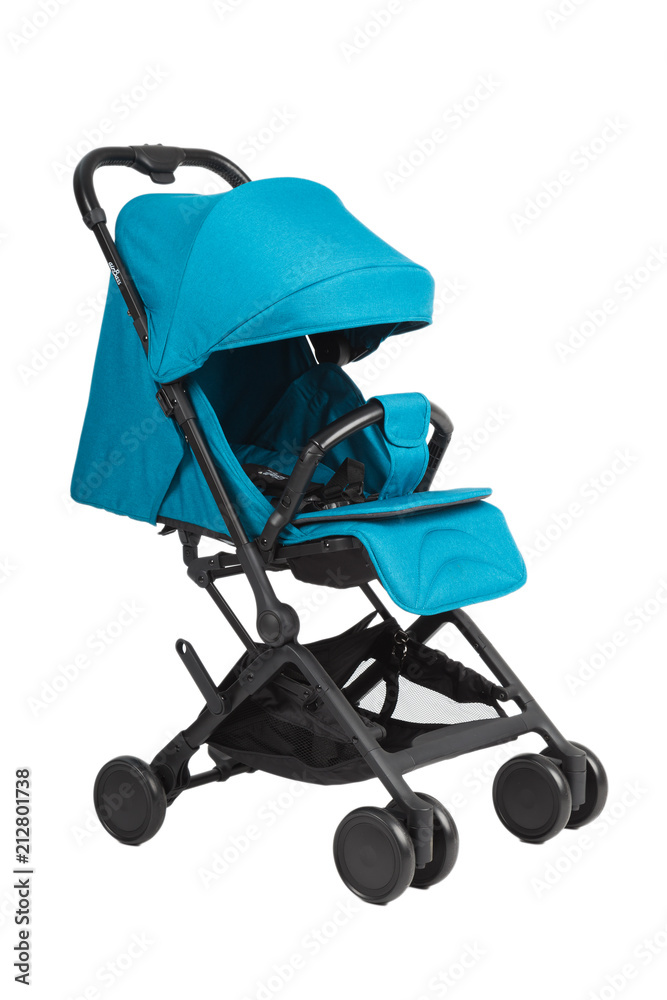 A stroller on a white background, modern design. A stroller on a white background, modern design.