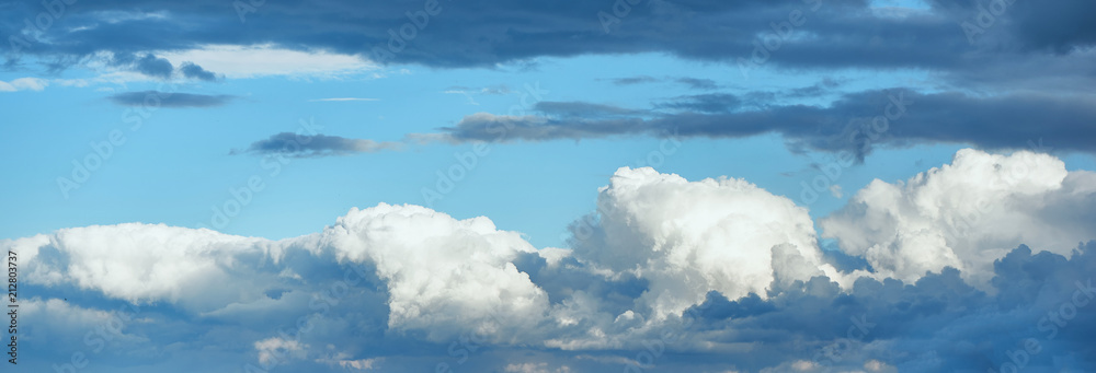 Beautiful sky with clouds. Template for design. Beautiful sky with clouds. Template for design.