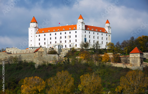Historical Castle of Bratislava on the hill