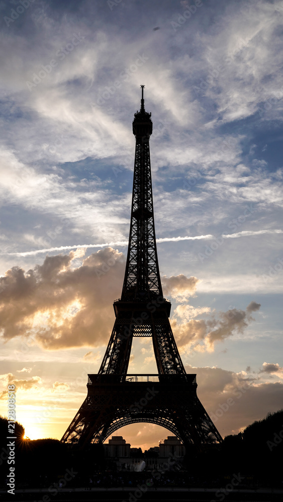 Eiffel tower sunsets