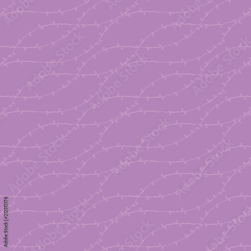 vector background pattern dark pink purple fuchsia with wavy pink stripes with curls spirals bottom-left from left to right abstract illustration