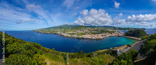 Panorama view on Horta, Faial, Azores