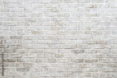 Fototapeta Abstract background of whitewashed brick wall