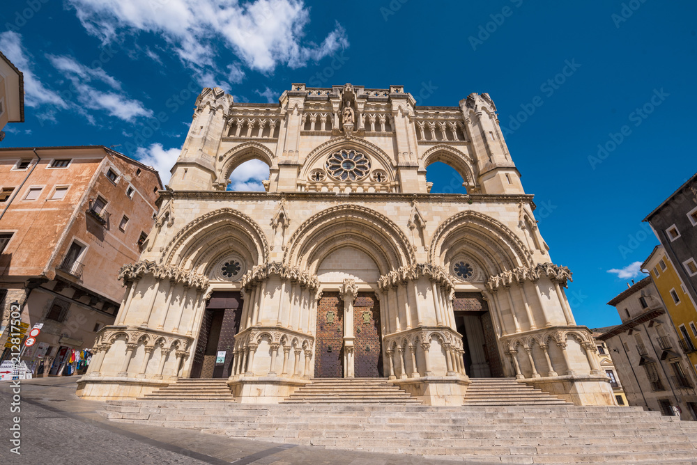 Famous landmark Cuenca cathedral in Castilla la Mancha, Spain.
