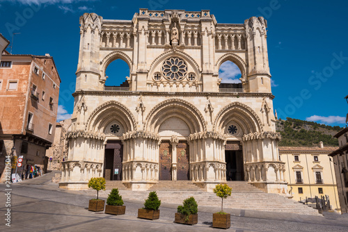 Famous landmark Cuenca cathedral in Castilla la Mancha, Spain.