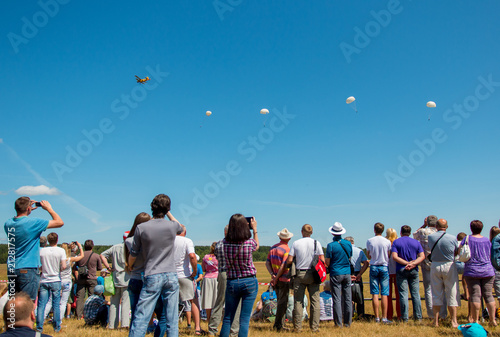 Airshow spectators watch photo