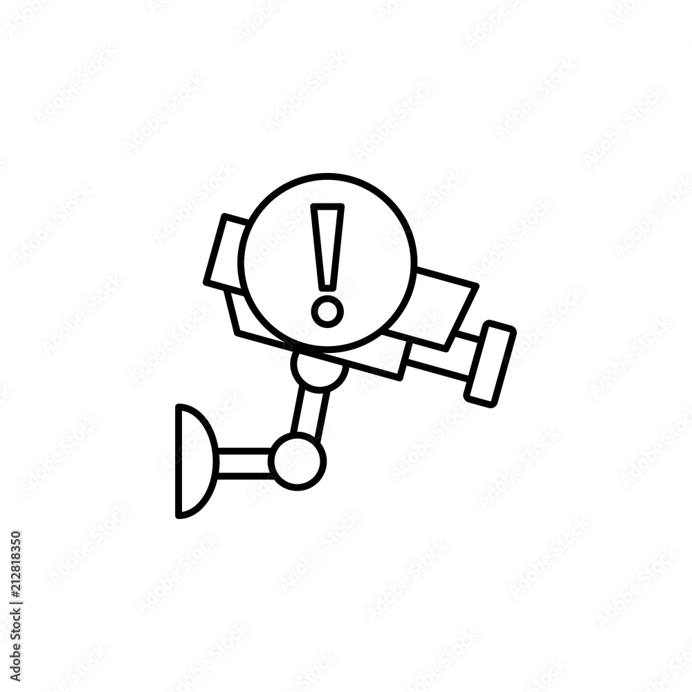 surveillance camera sign icon. Element of automation icon for mobile concept and web apps. Thin line surveillance camera sign icon can be used for web and mobile. Premium icon surveillance camera sign icon. Element of automation icon for mobile concept and web apps. Thin line surveillance camera sign icon can be used for web and mobile. Premium icon