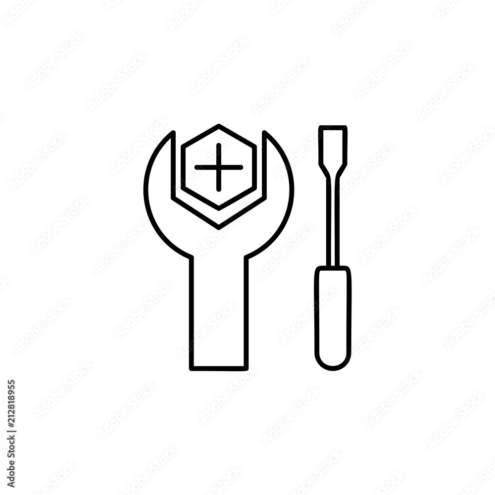tool mark icon. Element of automation icon for mobile concept and web apps. Thin line tool mark icon can be used for web and mobile. Premium icon tool mark icon. Element of automation icon for mobile concept and web apps. Thin line tool mark icon can be used for web and mobile. Premium icon